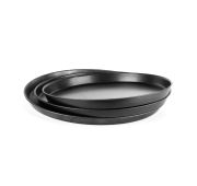 Противень d=40 см. h=2.5 см. д/пиццы, голуб. сталь