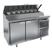 Стол для пиццы PZ2-11/GN (1/6H), 1390х700х850мм, Hicold (Россия)