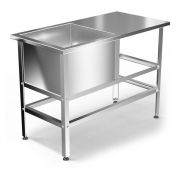 Ванна моечная ВМР-1/430-с-(GP) со столом, 1000х530х850 мм, GPsteel (Россия)