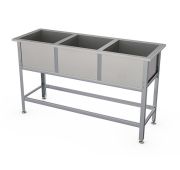 Ванна моечная ВСМ-С-3.530-02, 3-х секц., 1790х630х870 мм, Атеси