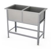 Ванна моечная ВСМ-С-2.700-02, 2-х секц., 1550х800х870 мм, Атеси