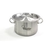 Кастрюля 7,0 л. нерж. d=24 см h=16 см. с кр.  Viatto (Китай)