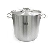 Котёл 25,0 л. нерж. d=32 см h=32 см. с кр.  Viatto (Китай)